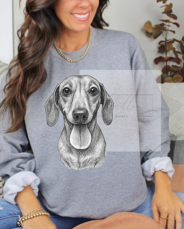No Hat Custom Dog Photo Sweatshirt or T Shirt  — Personalized Pet Face