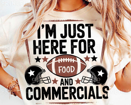 I’m just here for food and commercials