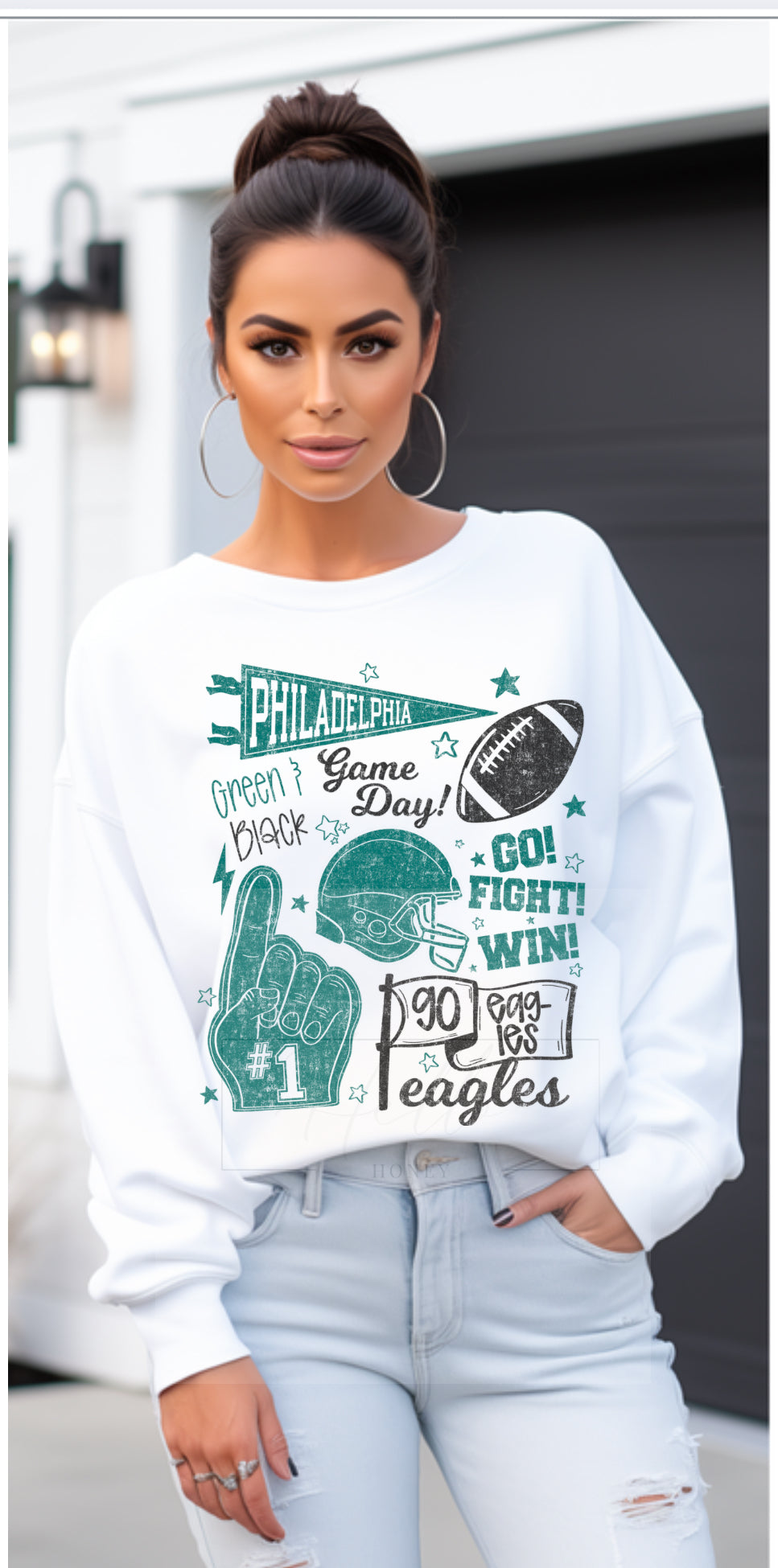 Game Day Eagles Philadelphia Football kids