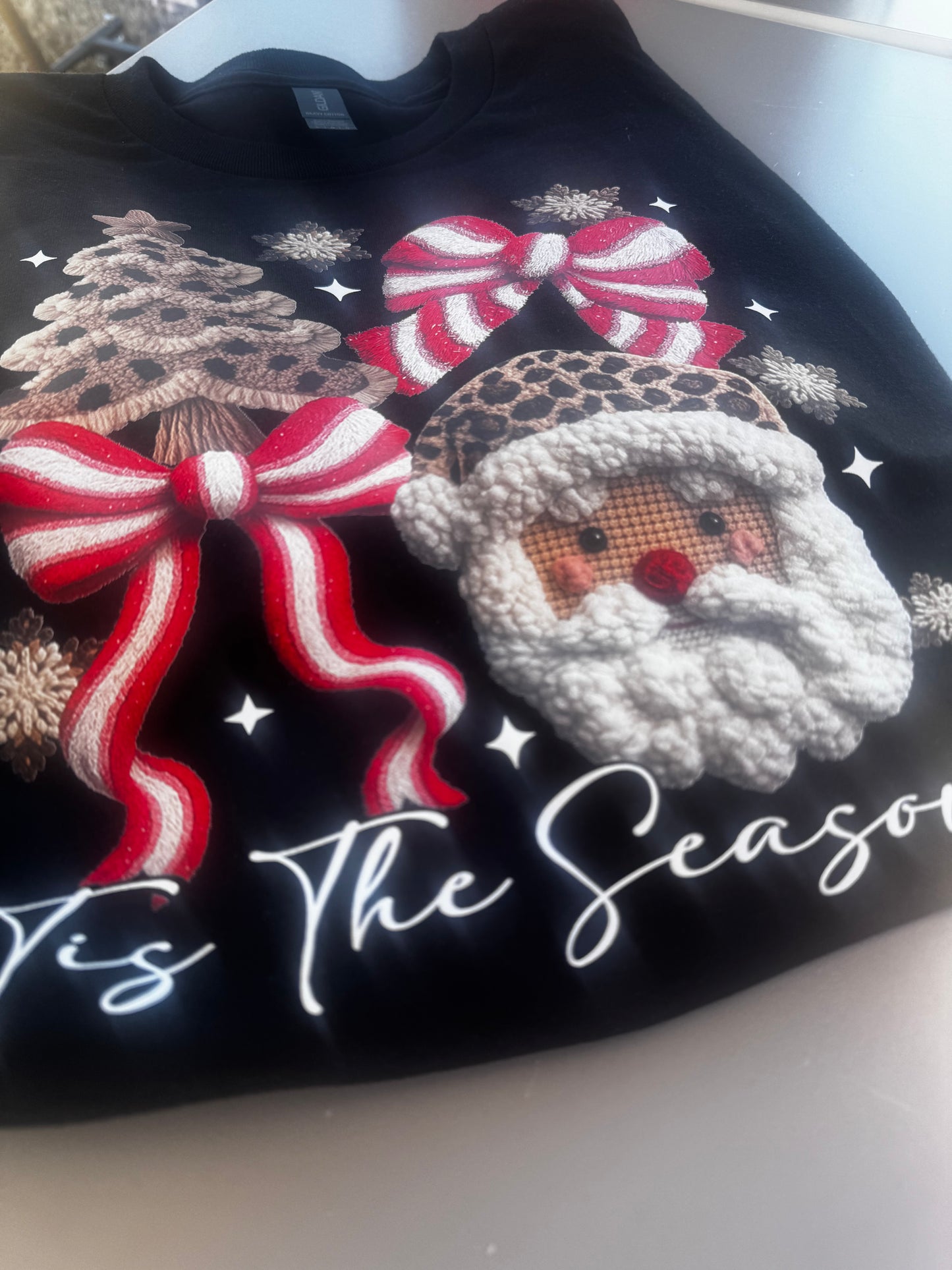 Tis the Season Santa and bows