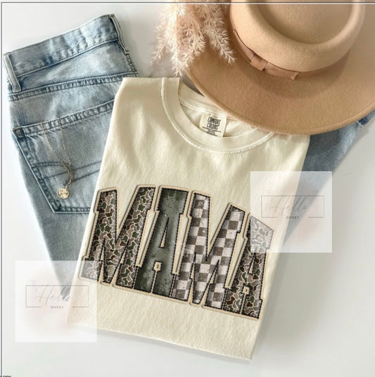 Mama Camo Checked