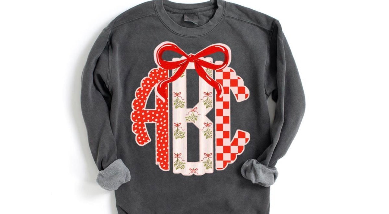 Mistletoe Monogram Christmas Cheer