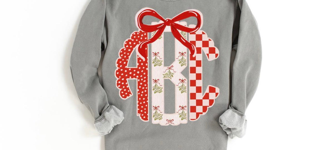 Mistletoe Monogram Christmas Cheer