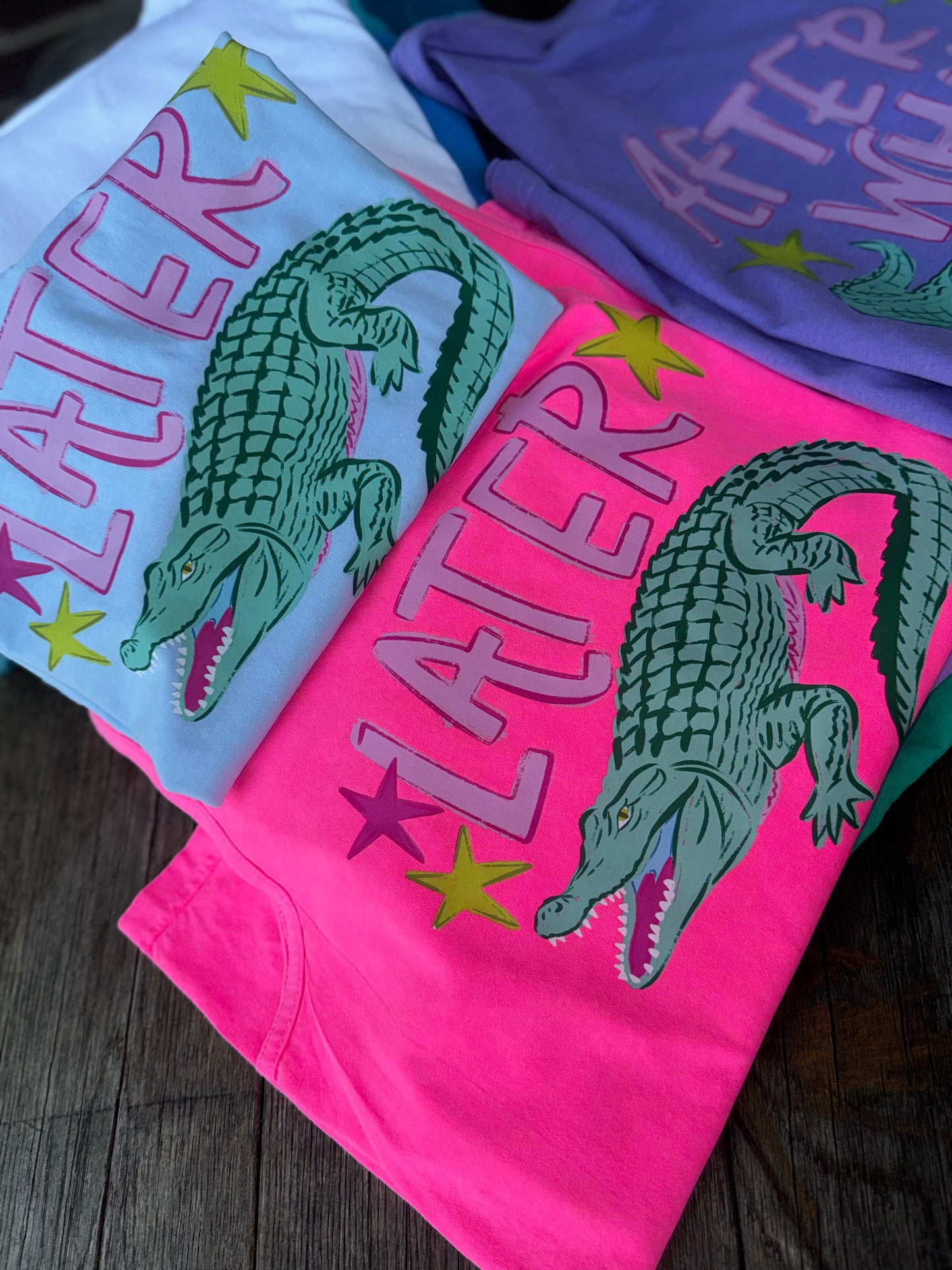 Kids Later 🐊 , after while Short Sleeve