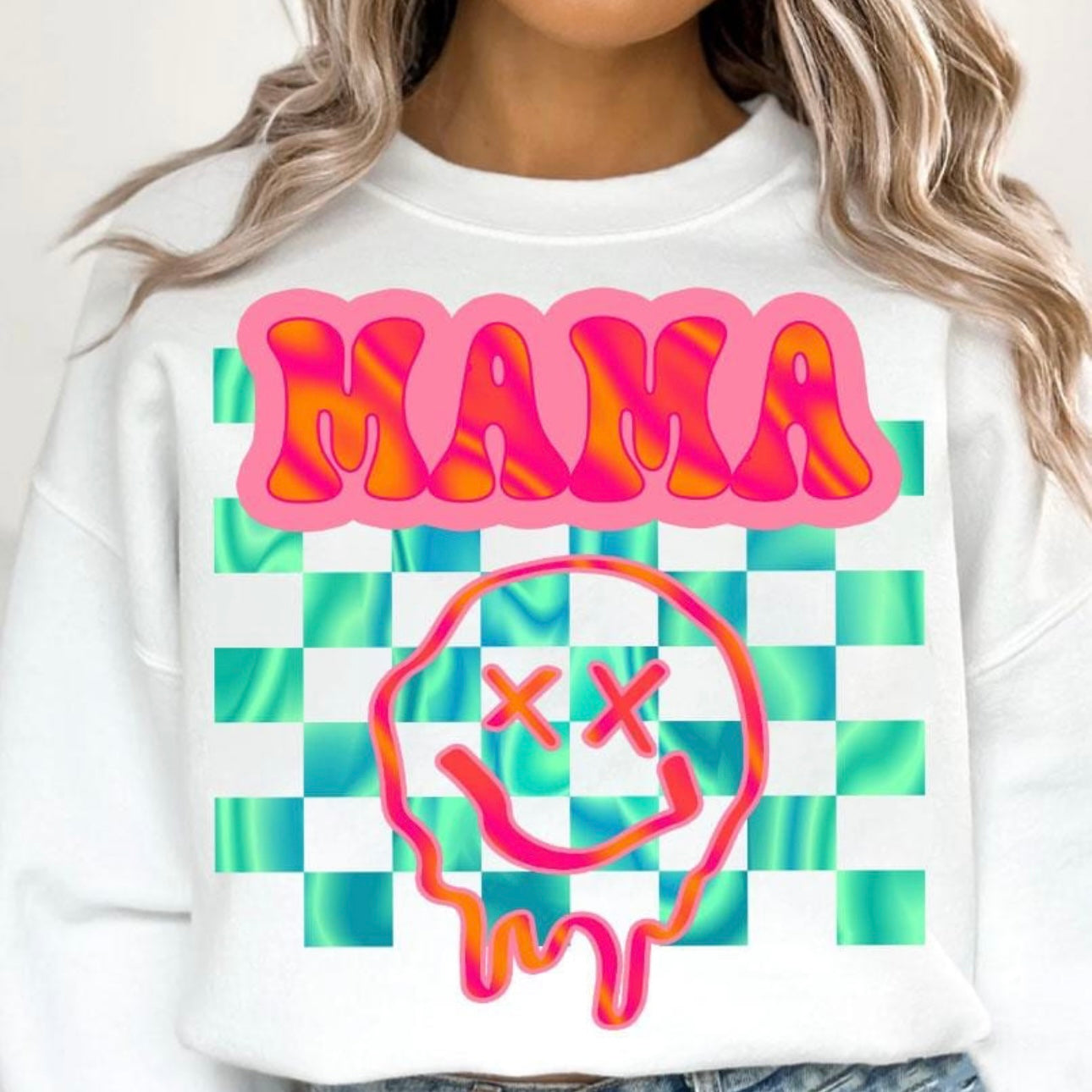 🎉Mama Blue / Green Retro🎉comfort Colors