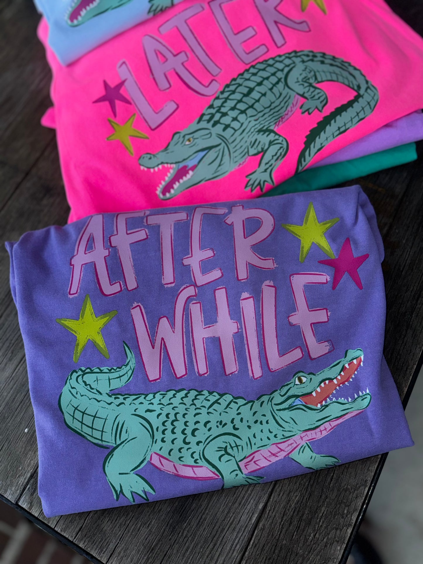 Kids Later 🐊 , after while Short Sleeve