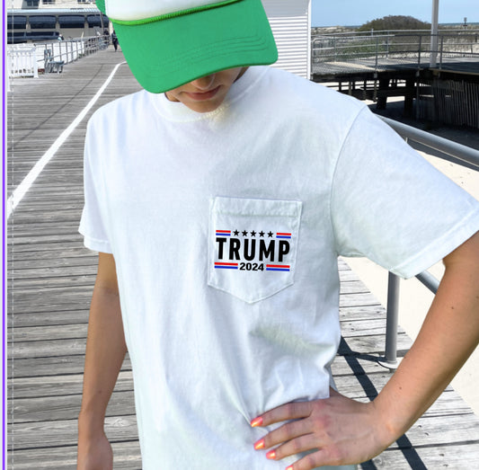 Trump 2024 Pocket T Shirt